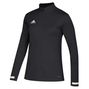 adidas Women's Black/White Team 19 Long Sleeve Quarter Zip