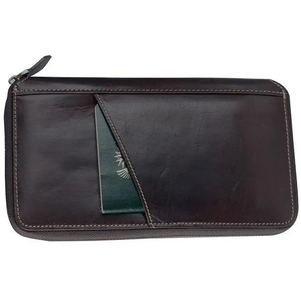 Adpel Dakota Leather Sonic Travel Wallet | Black