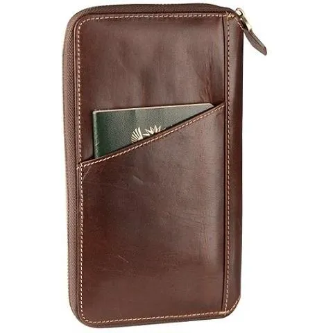 Adpel Dakota Leather Sonic Travel Wallet | Brown