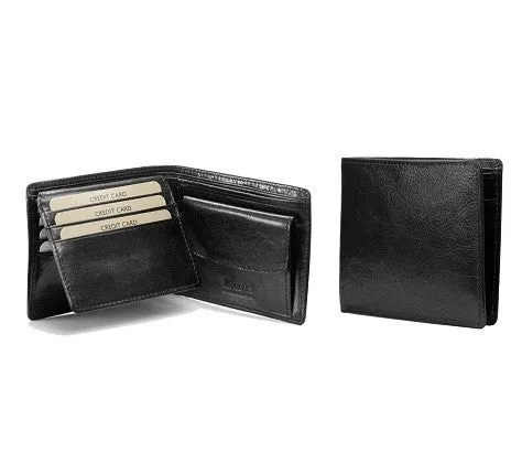 Adpel Italian Leather Wallet With CC Flap & Coin Section