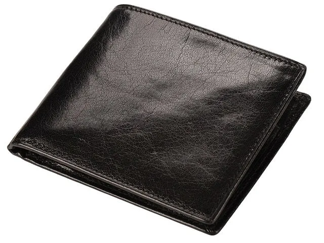 Adpel Italian Leather Wallet With Coin Section | Black