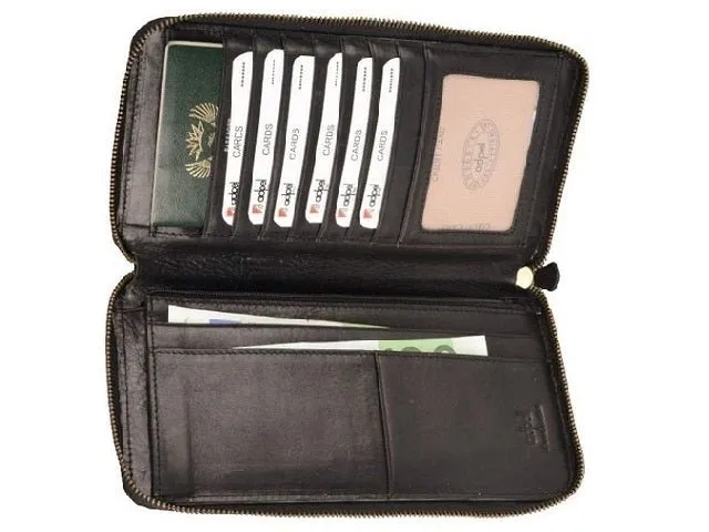 Adpel Sonic Travel Wallet | Black