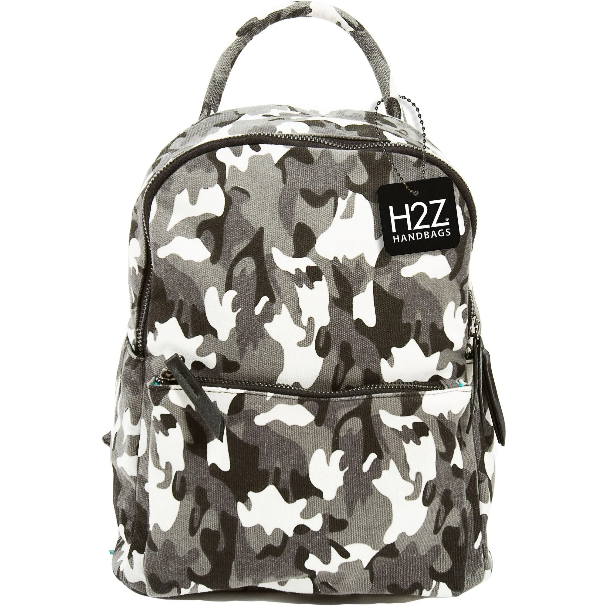 Alex Noir Canvas Camo Backpack