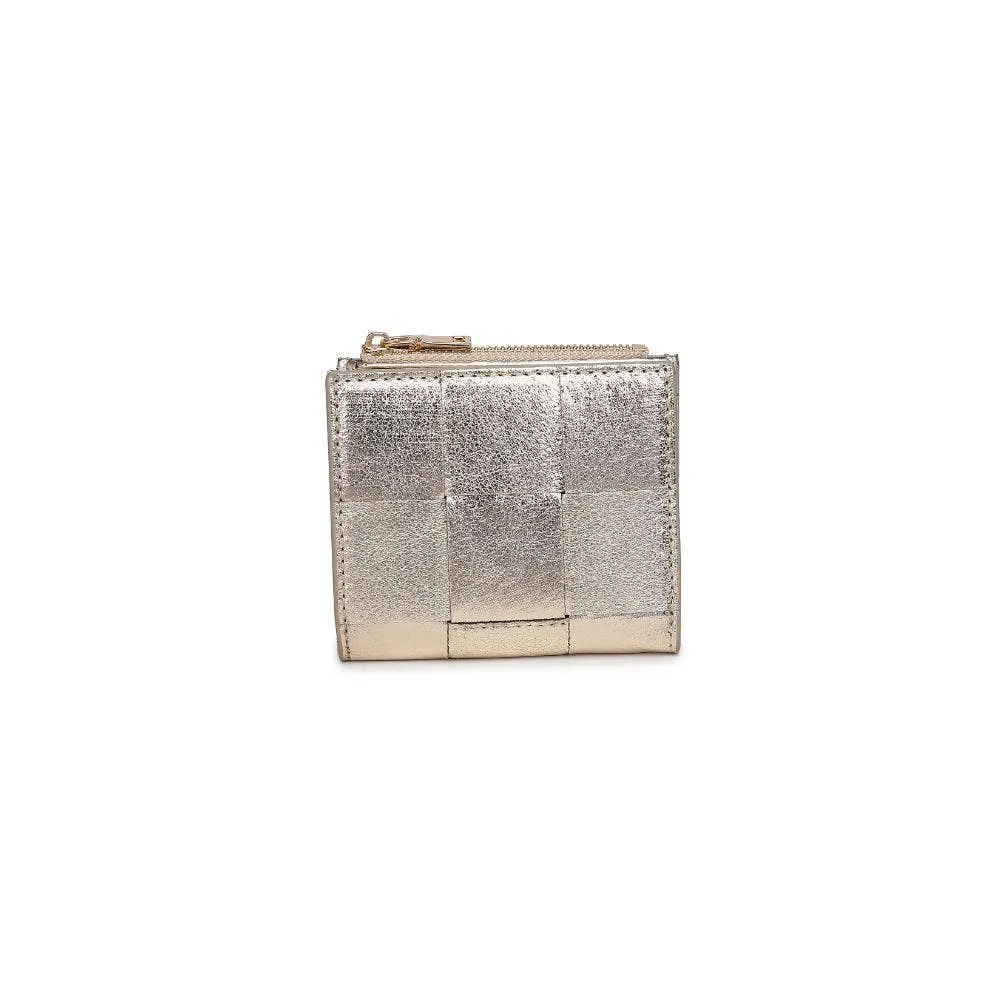 Amelie Woven Card Holder: Gold