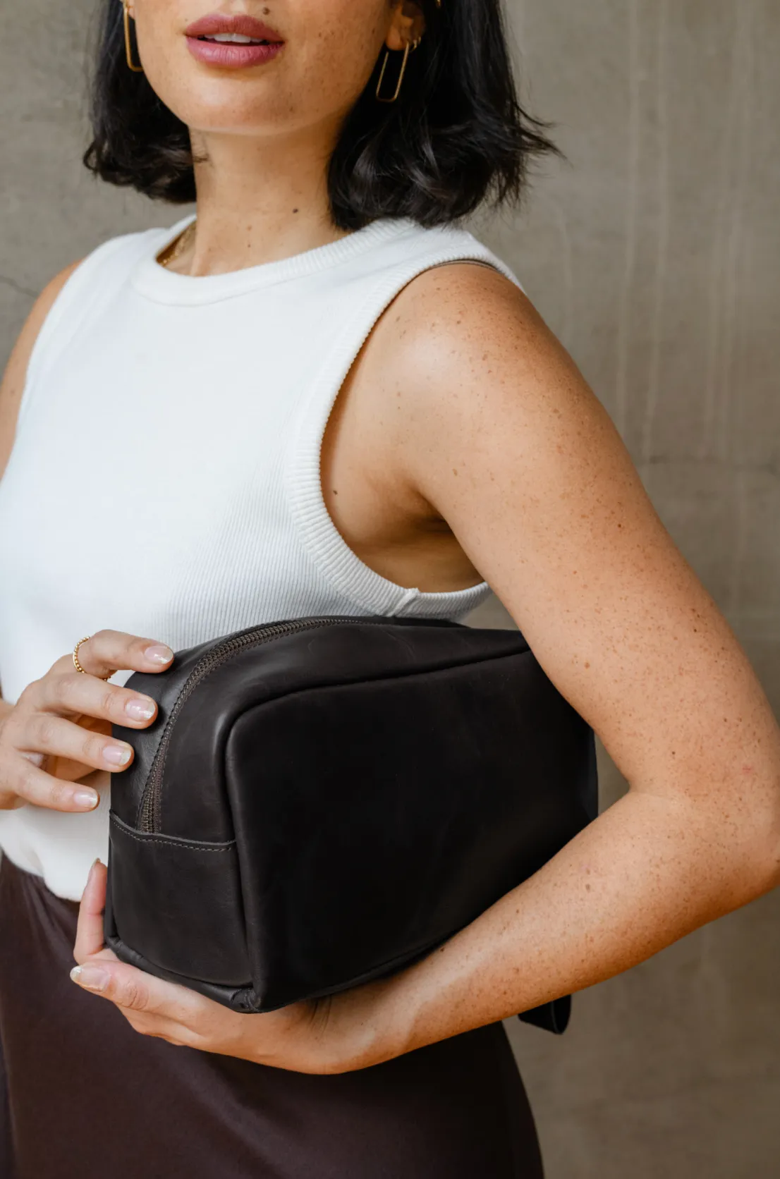 Avery Dopp Kit in Chocolate Brown