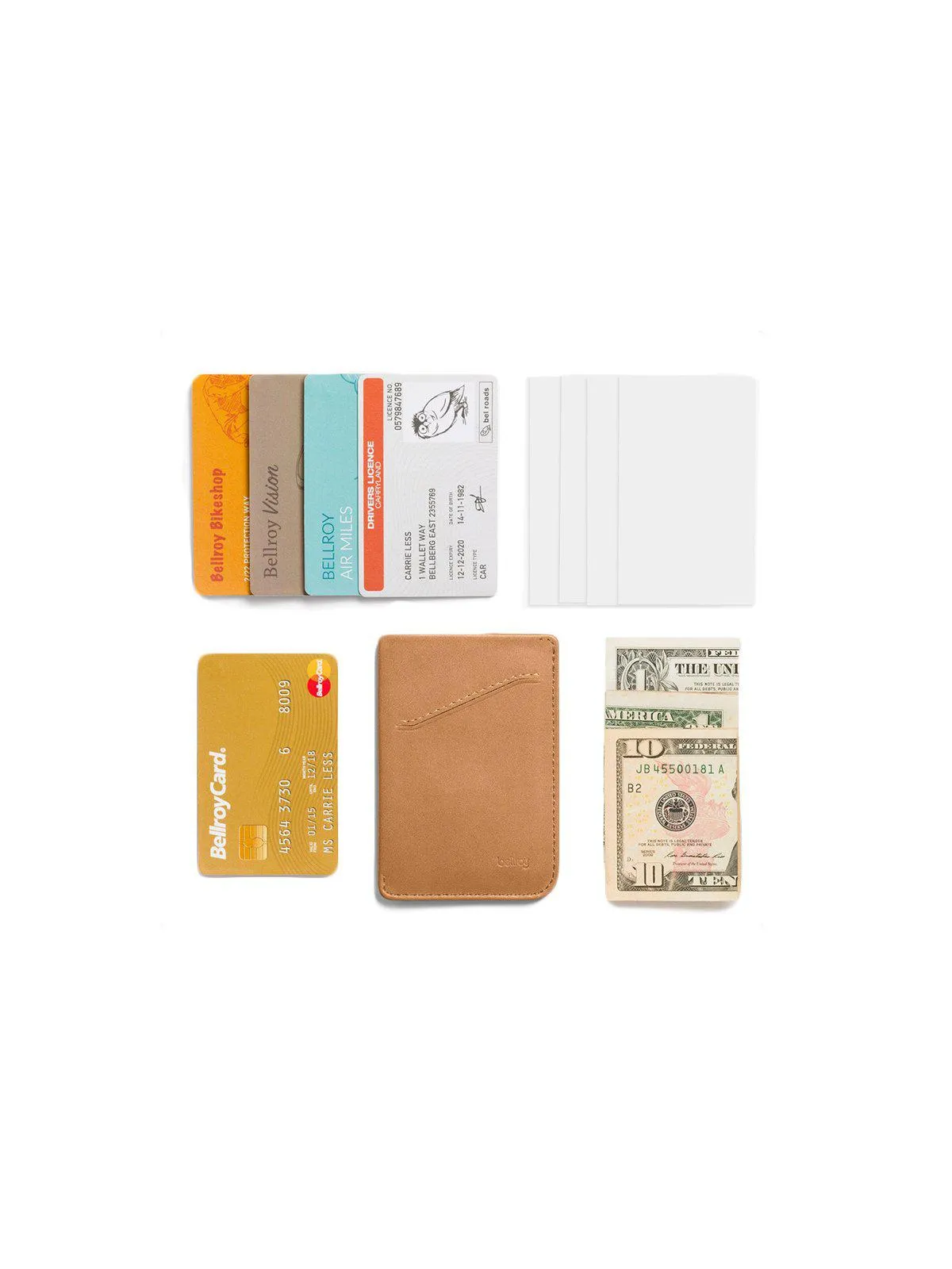 Bellroy Card Sleeve Tan