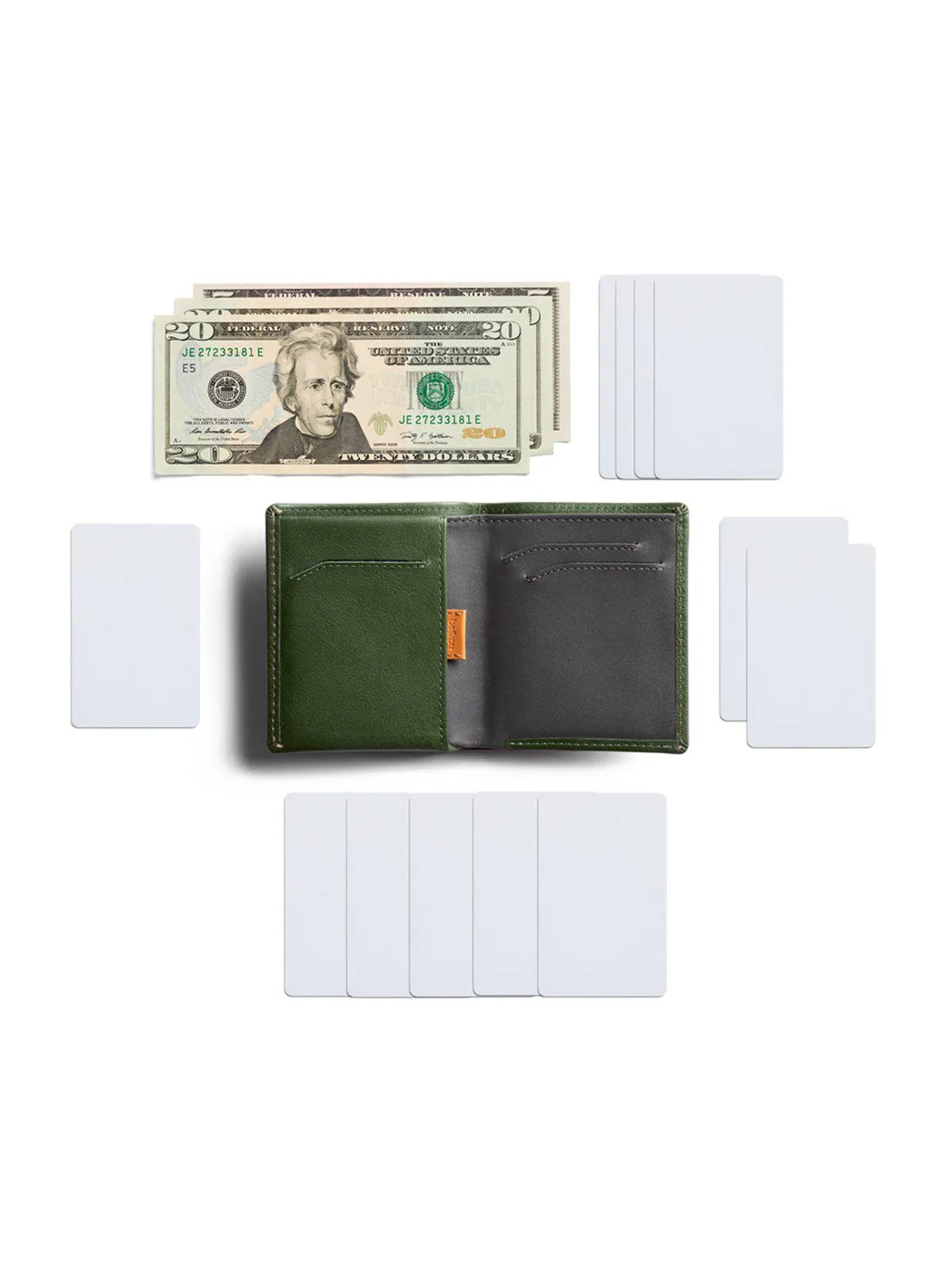 Bellroy Note Sleeve Wallet Ranger Green RFID