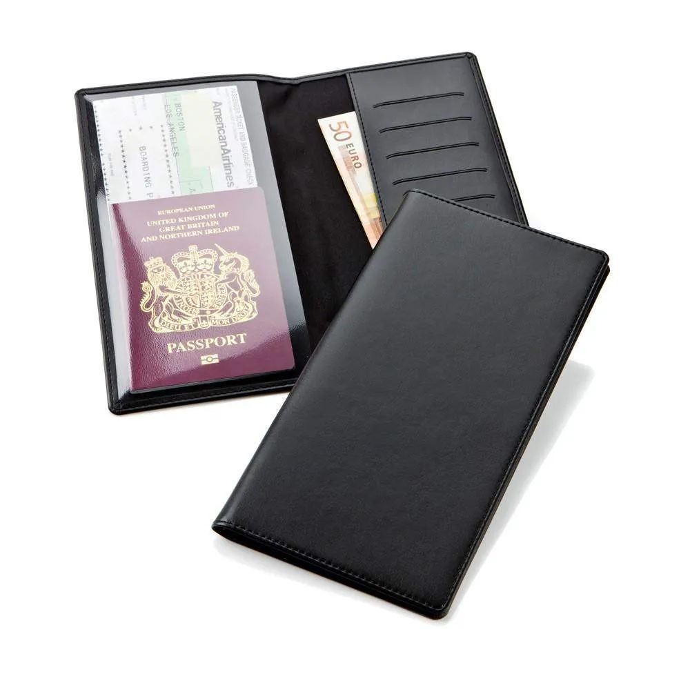 Belluno PU Travel Wallet with Plastic Pocket