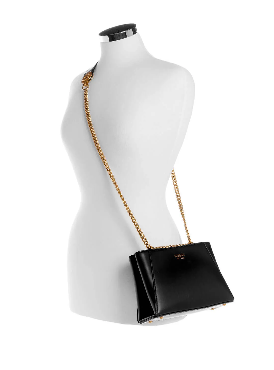 Black Masie Mini Dual Crossbody Bag