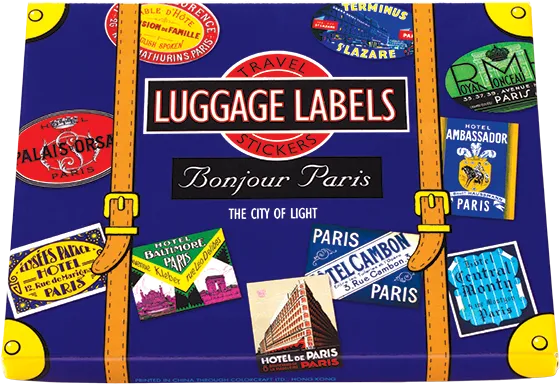 Bonjour Paris Travel Labels