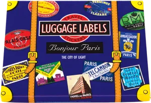 Bonjour Paris Travel Labels