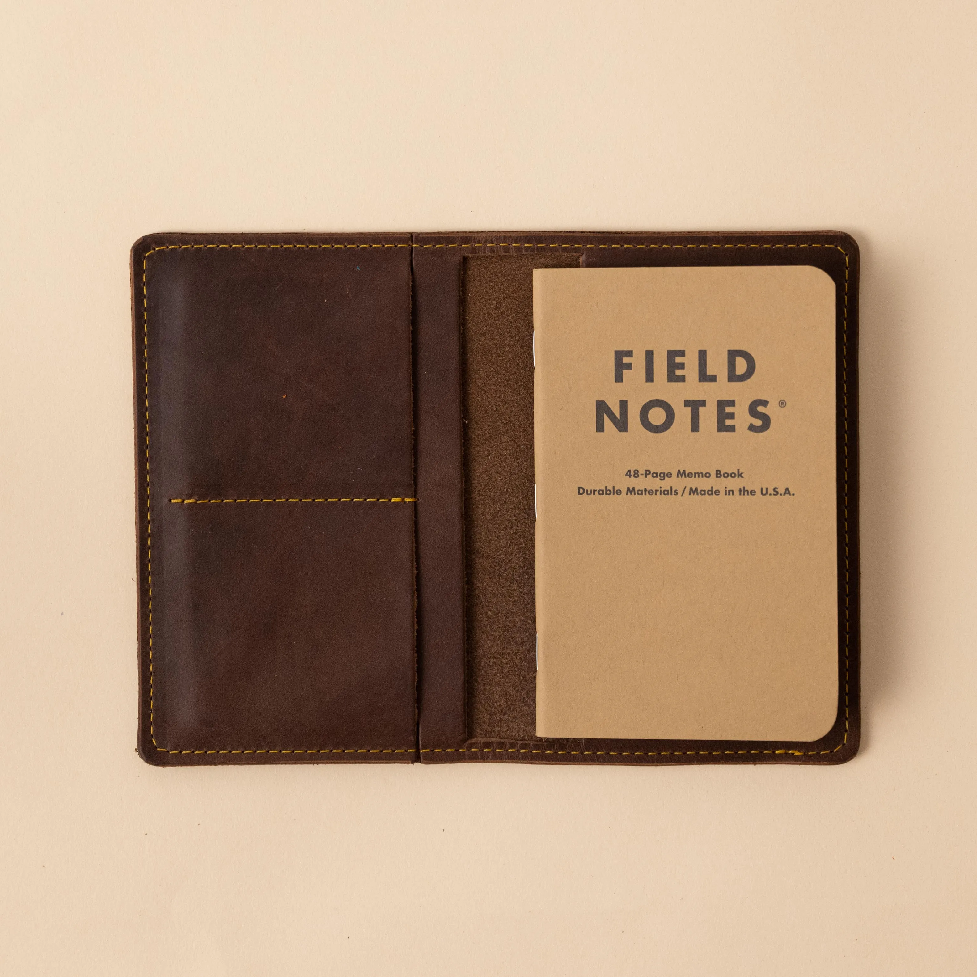 Brown Chromexcel Notebook Wallet