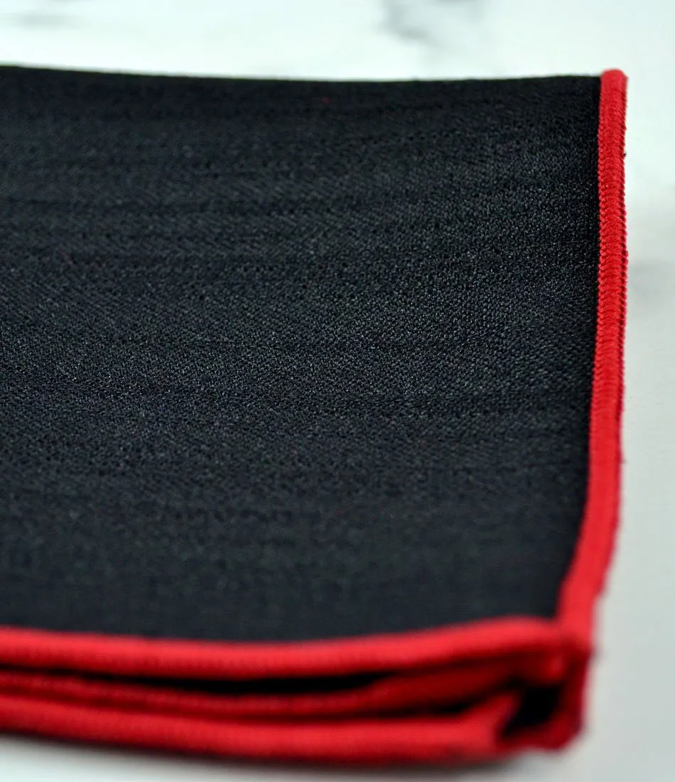 Brushed Black Pocket Square