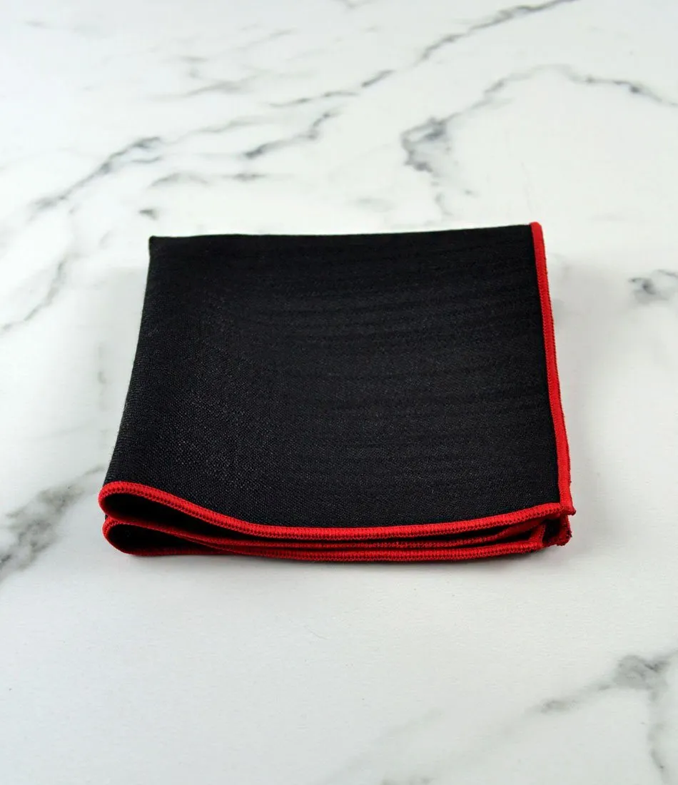 Brushed Black Pocket Square