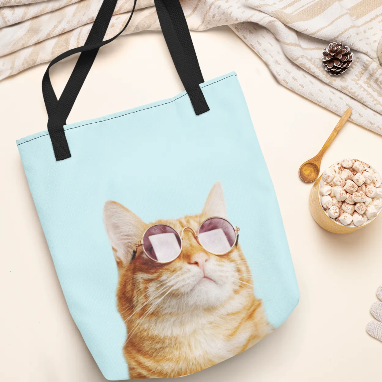 Cat is Alway's Right Tote Bag Medium