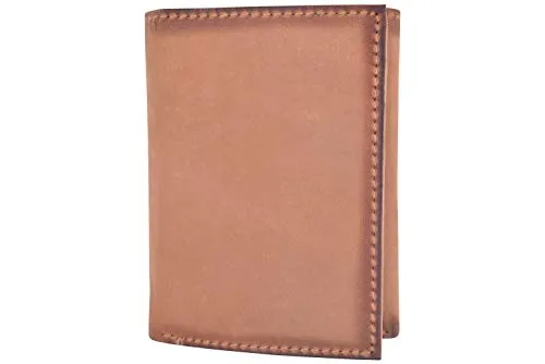 Cazoro Slim RFID Wallets for Men Genuine Leather Front Pocket Trifold Wallet