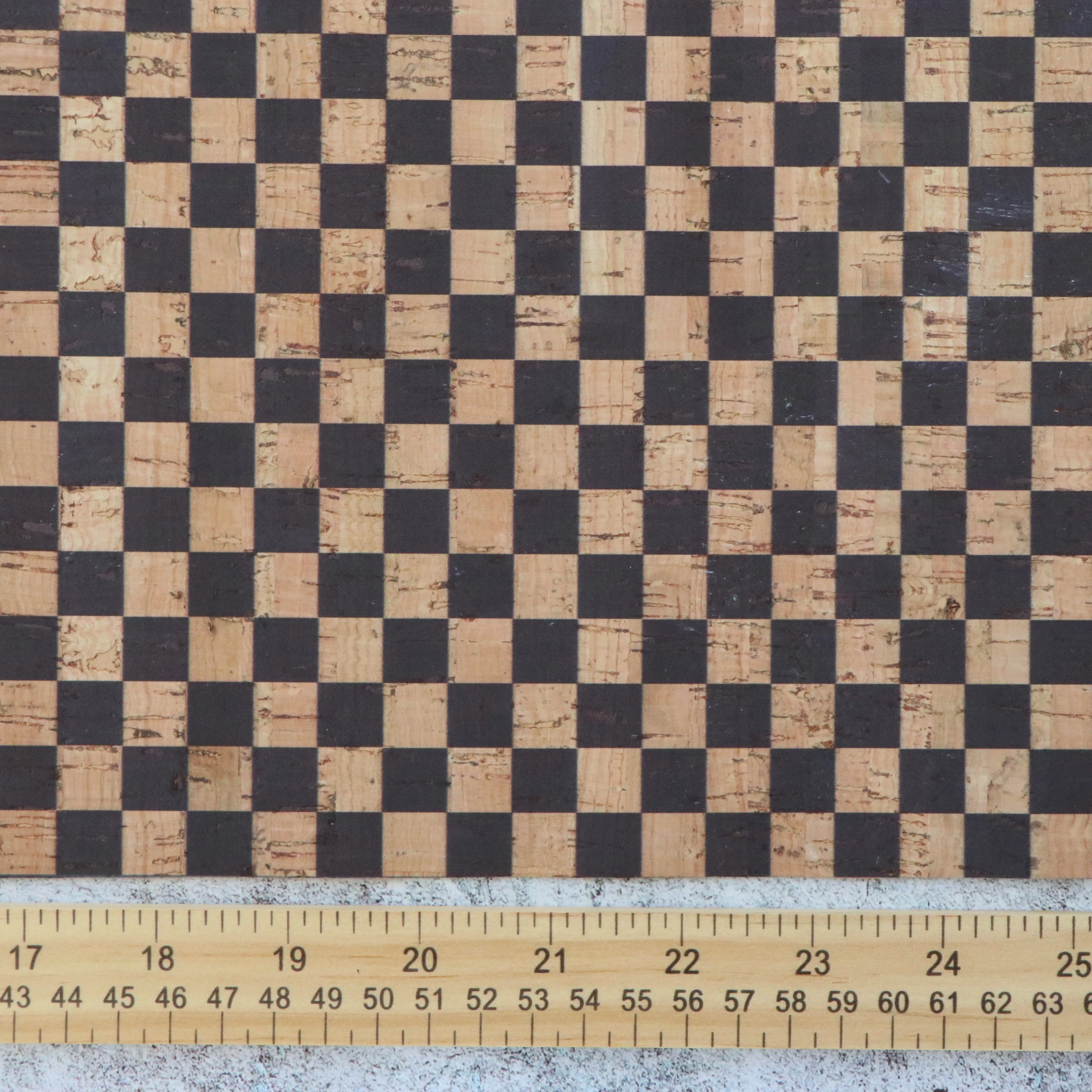 Checkerboard Cork Fabric