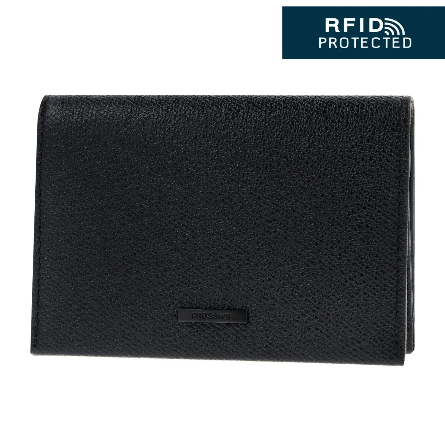 Crossing Elite Leather Leather Card Case With Magnet Closure RFID