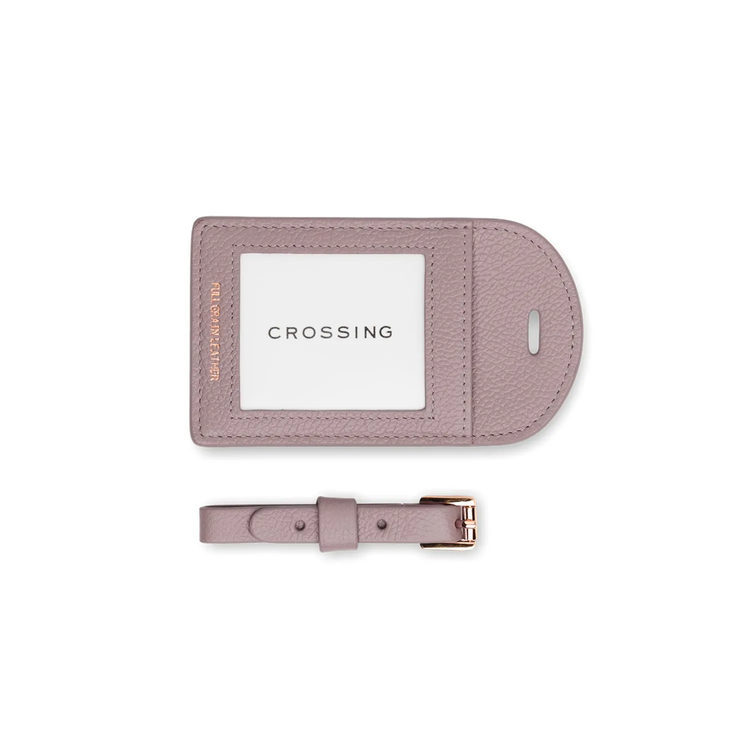 Crossing Milano Leather Luggage Tag