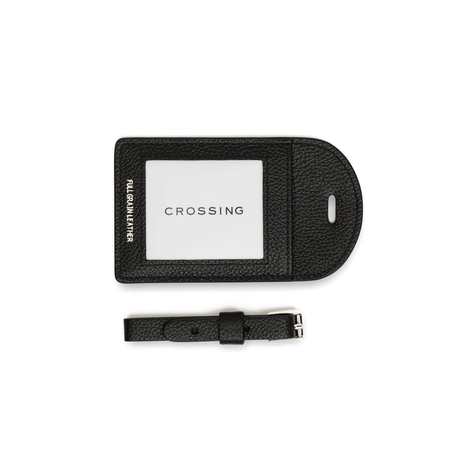 Crossing Milano Leather Luggage Tag