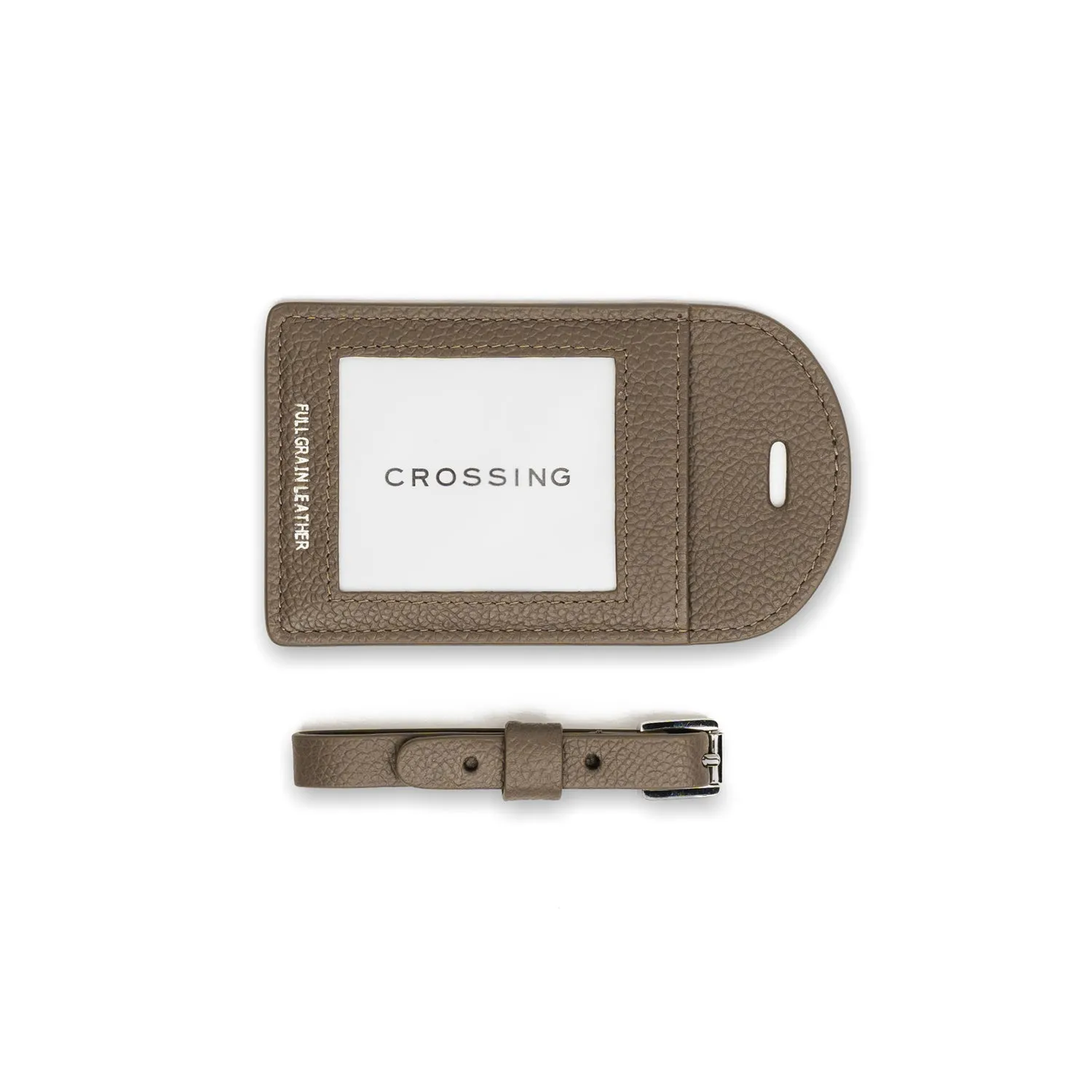 Crossing Milano Leather Luggage Tag