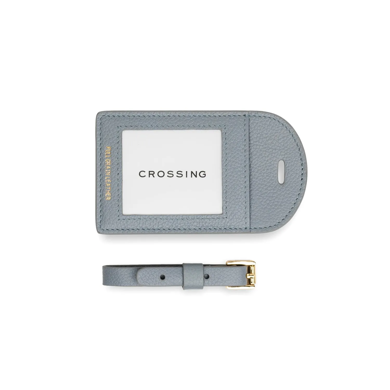 Crossing Milano Leather Luggage Tag