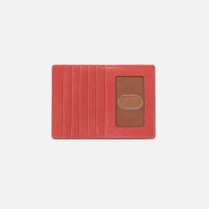 Euro Slide Card Case in Polished Leather - Cherry Blossom