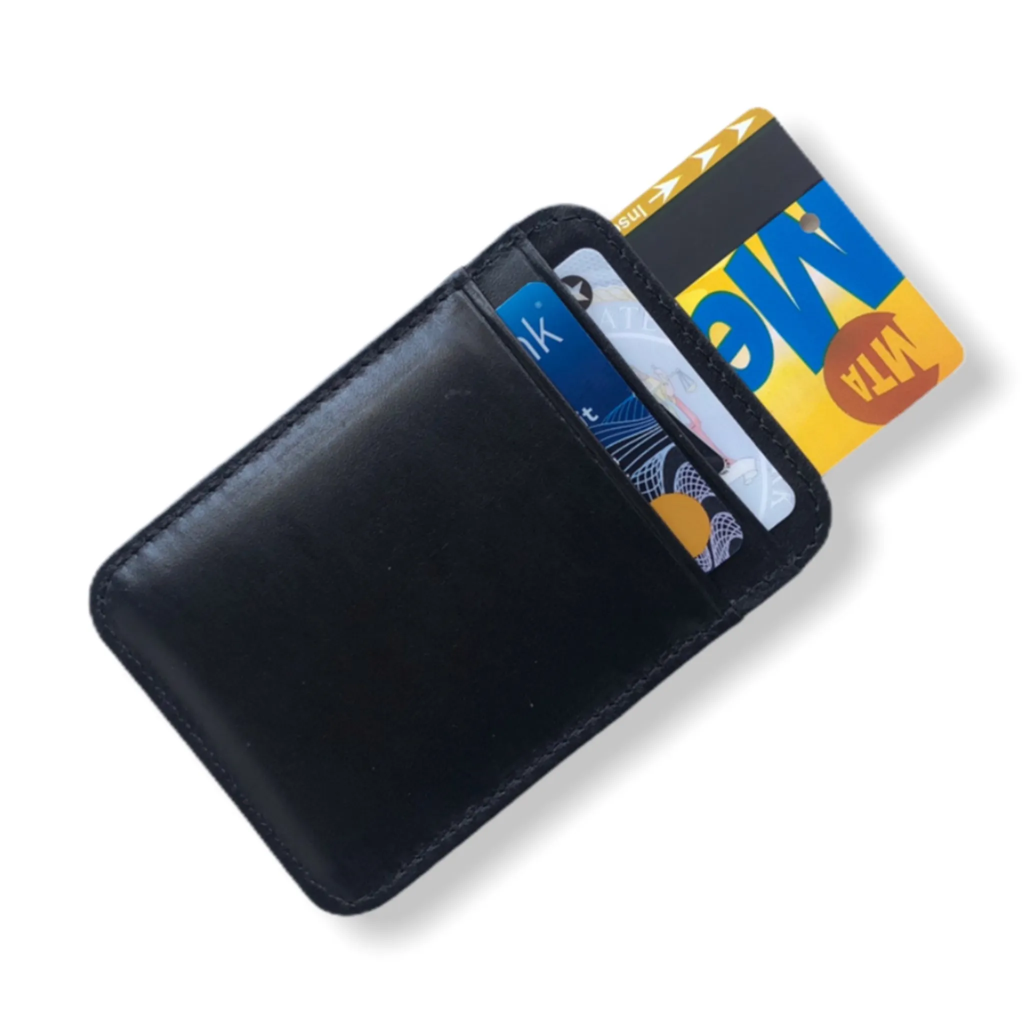 Fine Leather Card Wallet | Black