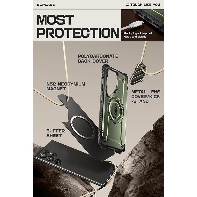 Galaxy S24 Ultra Unicorn Beetle MAG XT Bumper Case -Dark Green