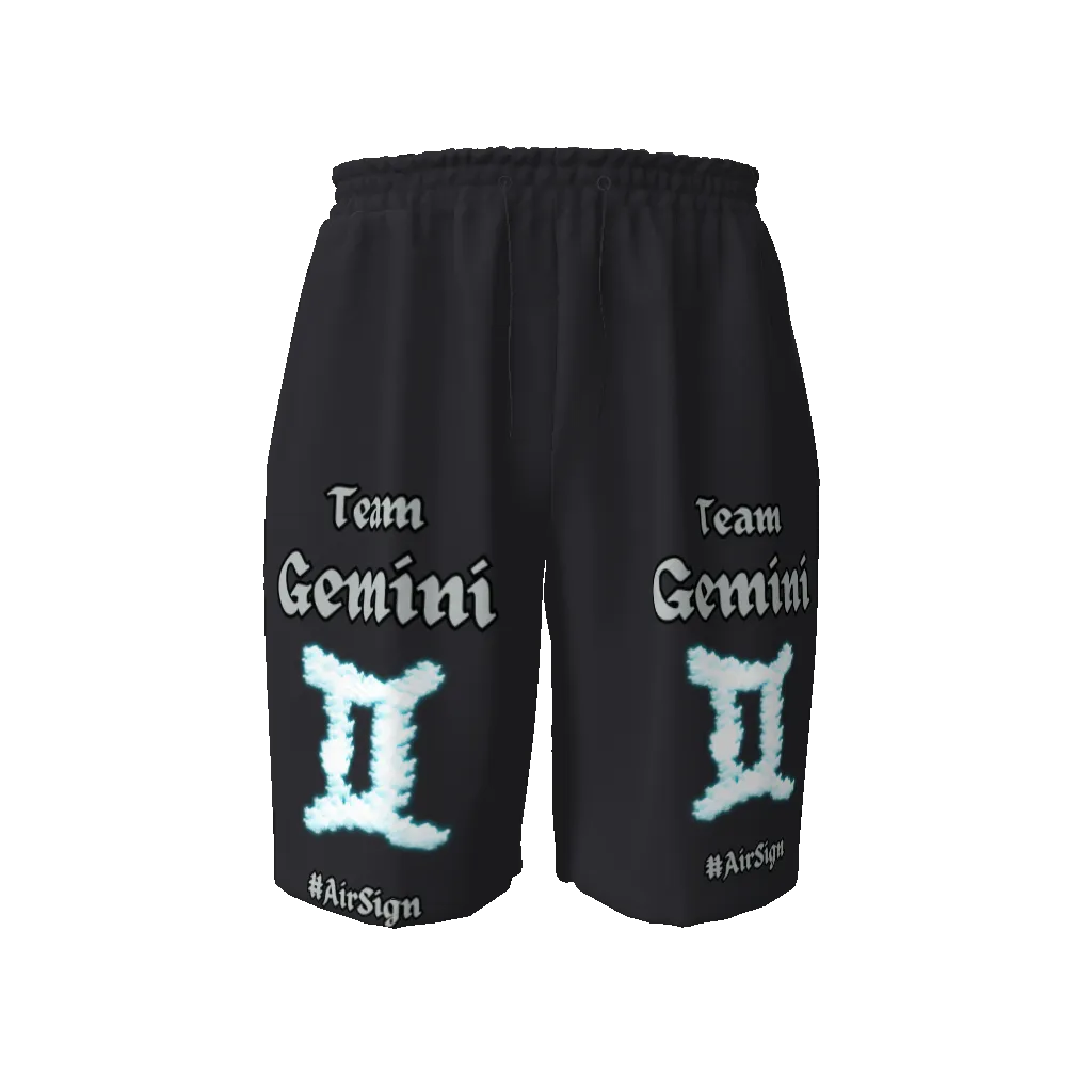 Gemini Drawstring Beach Shorts