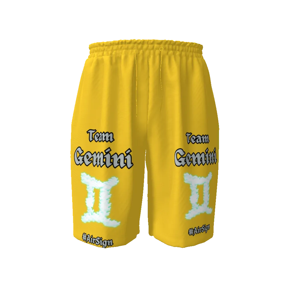 Gemini Drawstring Beach Shorts