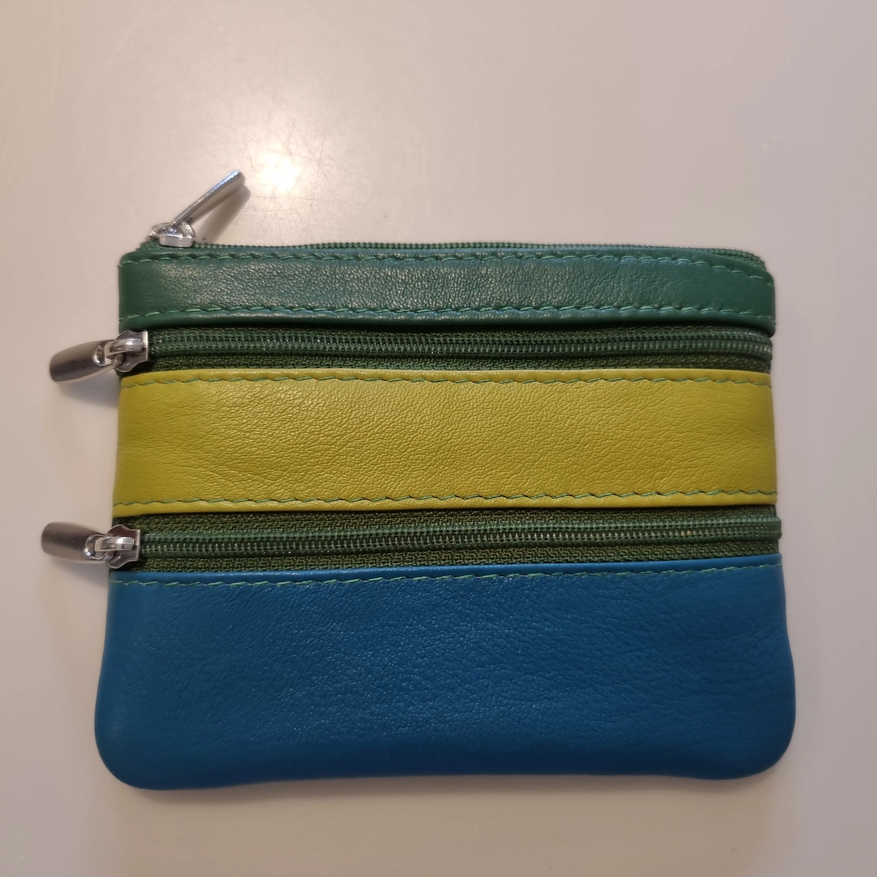 Graffiti Small Leather Zip Coin Purse