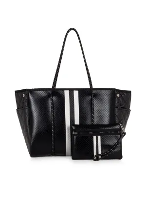 Greyson Carbon Neoprene Tote with Monogram