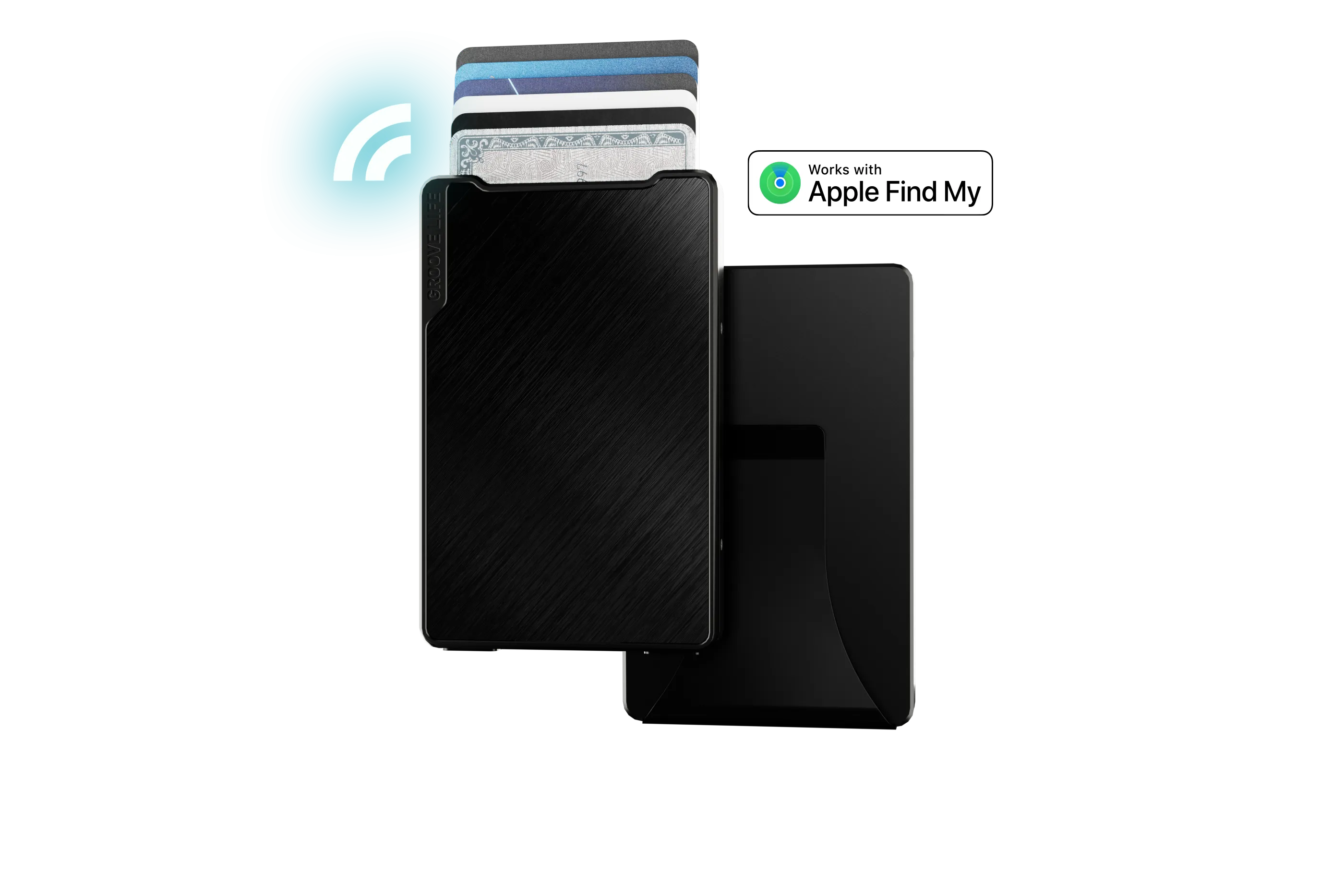 Groove Smart Wallet Trace - Midnight Black