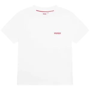 HUGO T-Shirt w/Logo _White G25104-10P