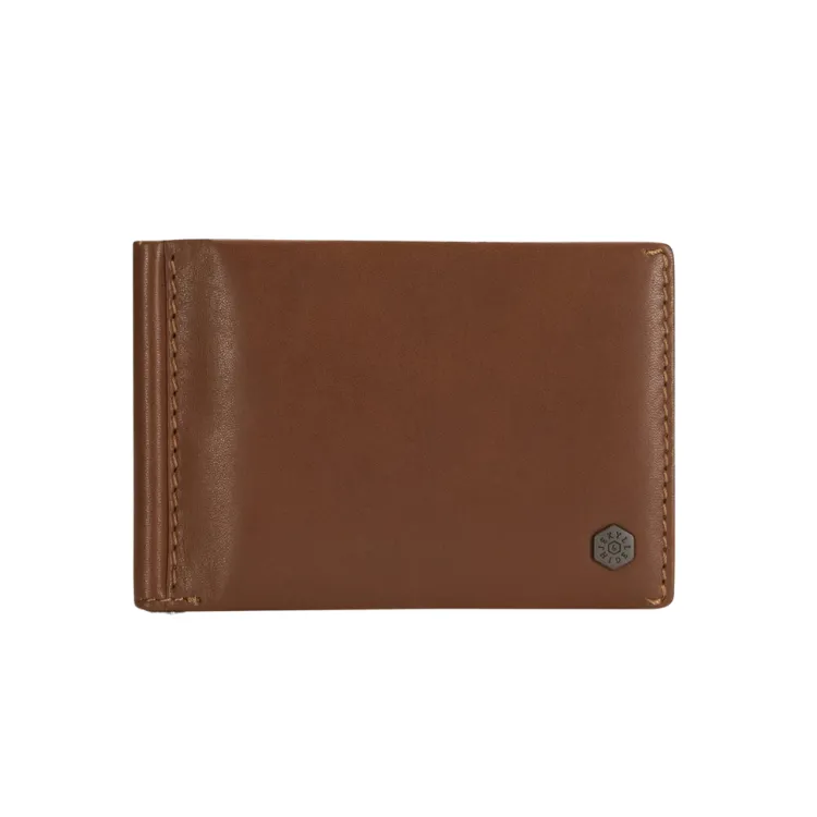 Jekyll & Hide Leather Money Clip Wallet - Tan