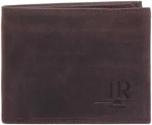 Justin Reece England Wallet 8 Card In Dark Brown