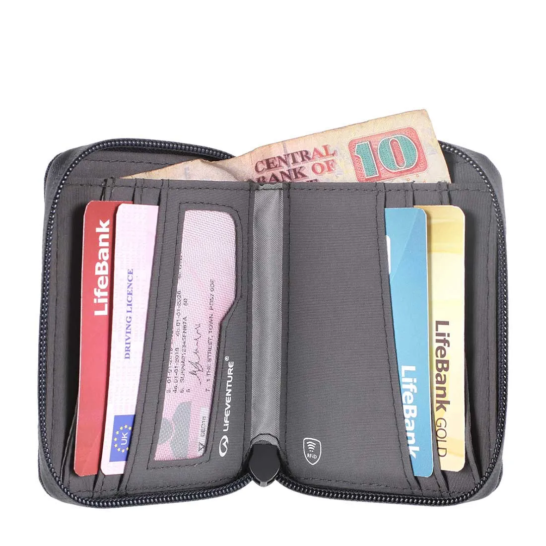 LiFEVENTURE RFiD Bifold Wallet