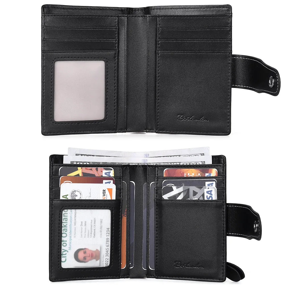 Lnna Small Wallet Zippered Checkbook Cover — ID Window