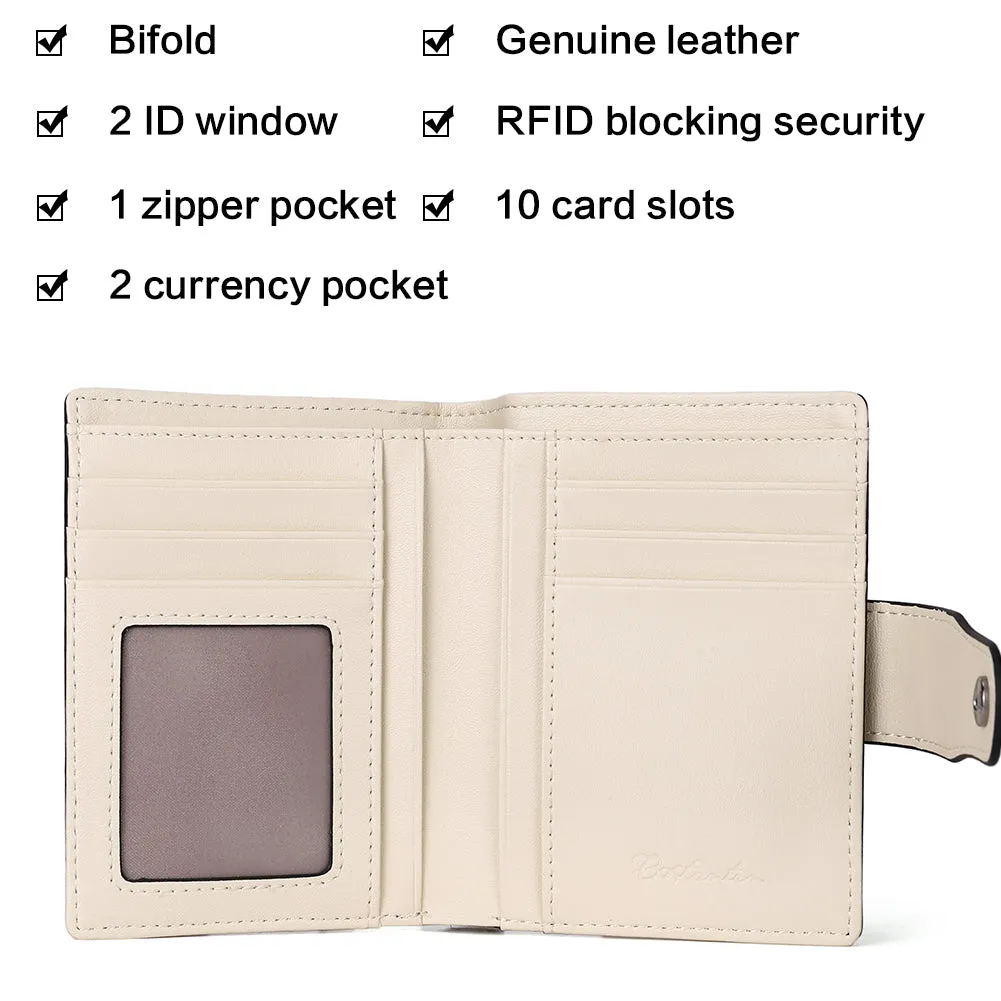 Lnna Small Wallet Zippered Checkbook Cover — ID Window