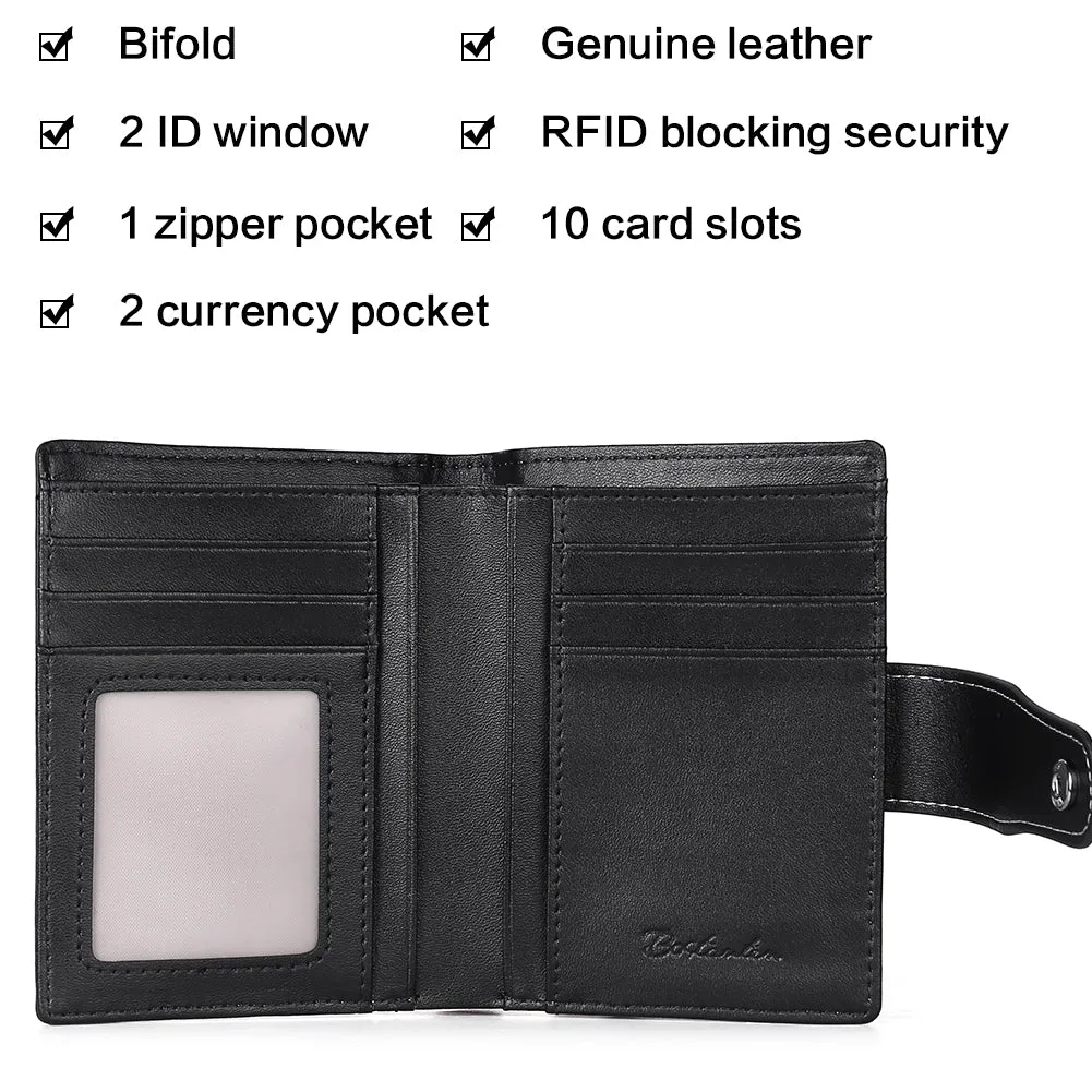 Lnna Small Wallet Zippered Checkbook Cover — ID Window