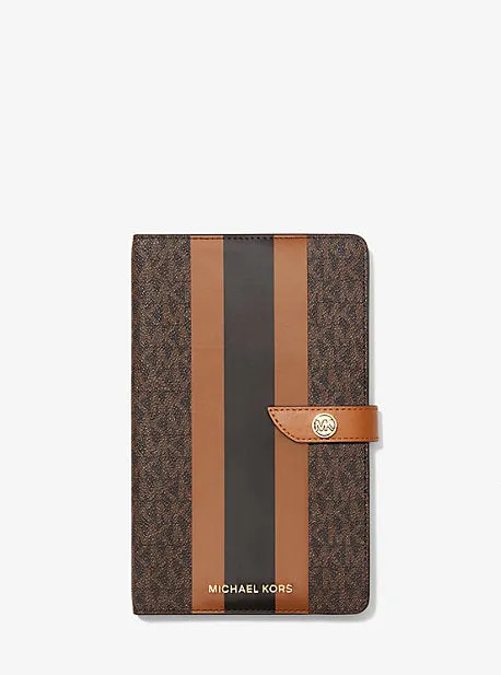 Medium Logo Stripe Notebook | 56397