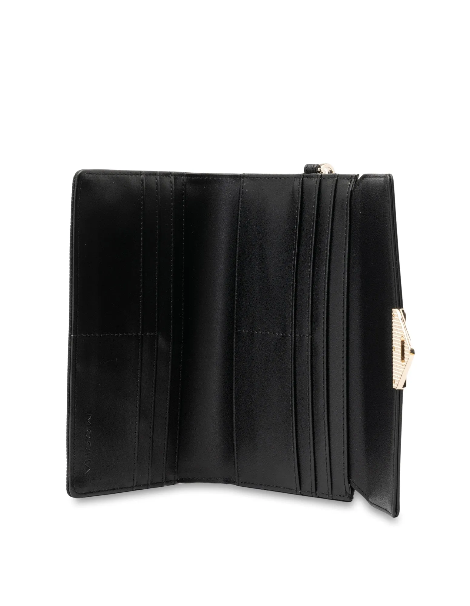 Mocha Penelope Wallet Clutch - Black