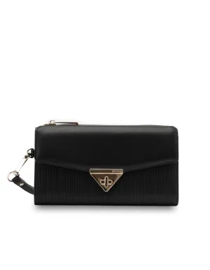 Mocha Penelope Wallet Clutch - Black