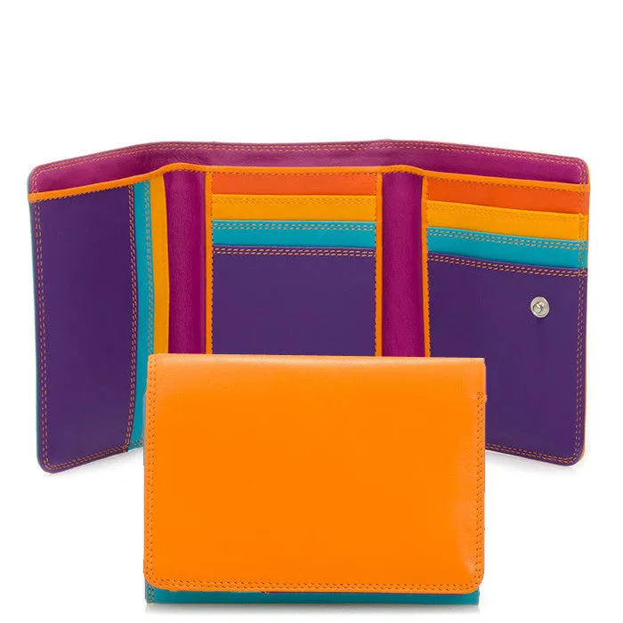 Mywalit trifold wallet with outer zip section