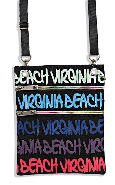 NWVB2 Robin Ruth Neck Wallet - Virginia Beach Black/Blue/Purple