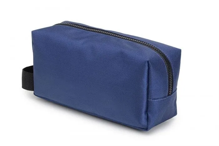 Nylon unisex toiletry bag by Ahimsa - black or navy