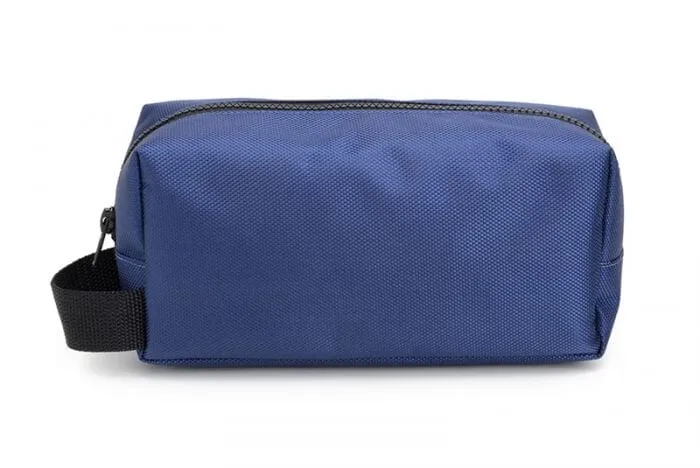 Nylon unisex toiletry bag by Ahimsa - black or navy