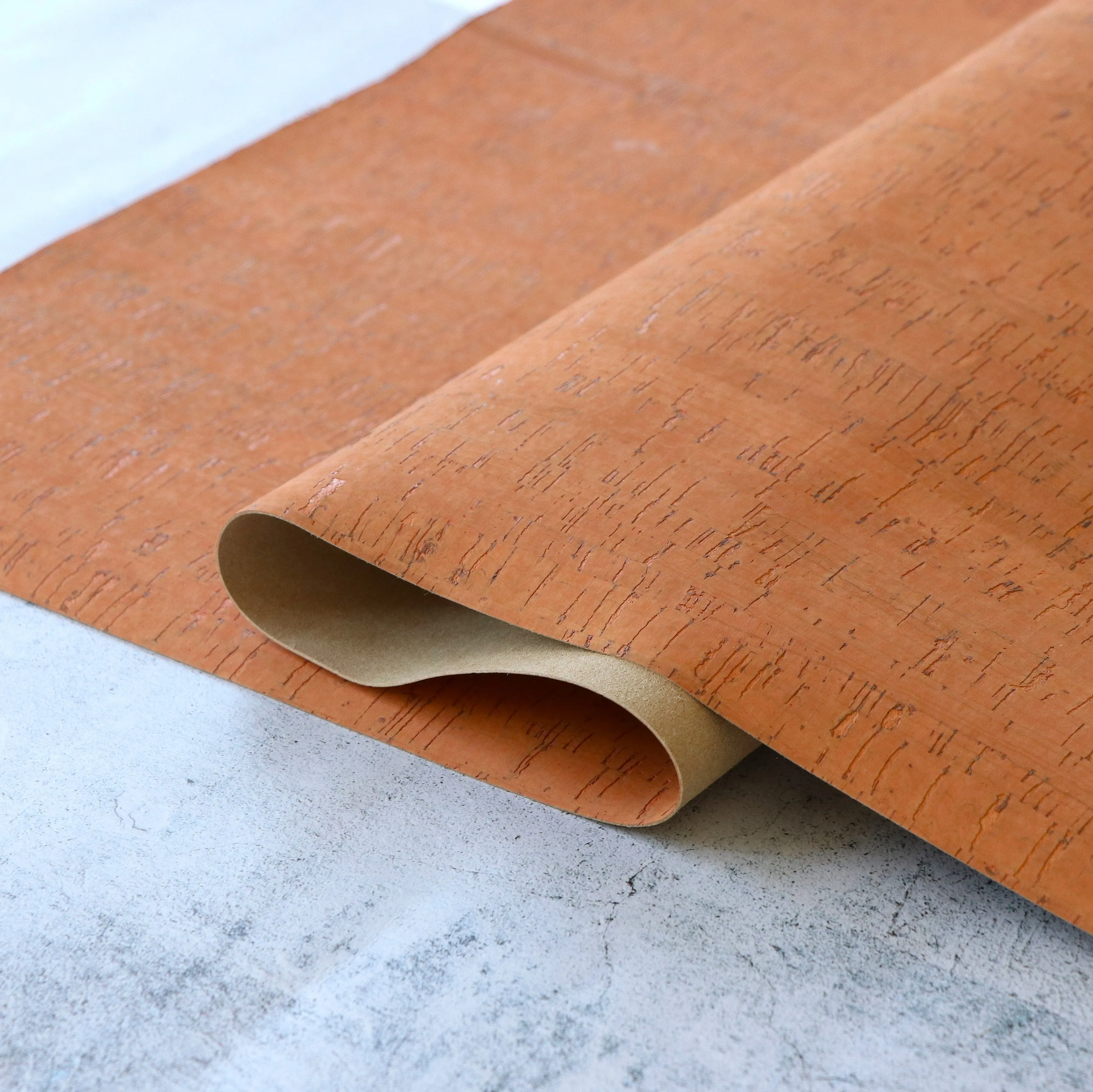 Packaged 1/2 Yard Cut: Rustic Sunstone Cork Fabric