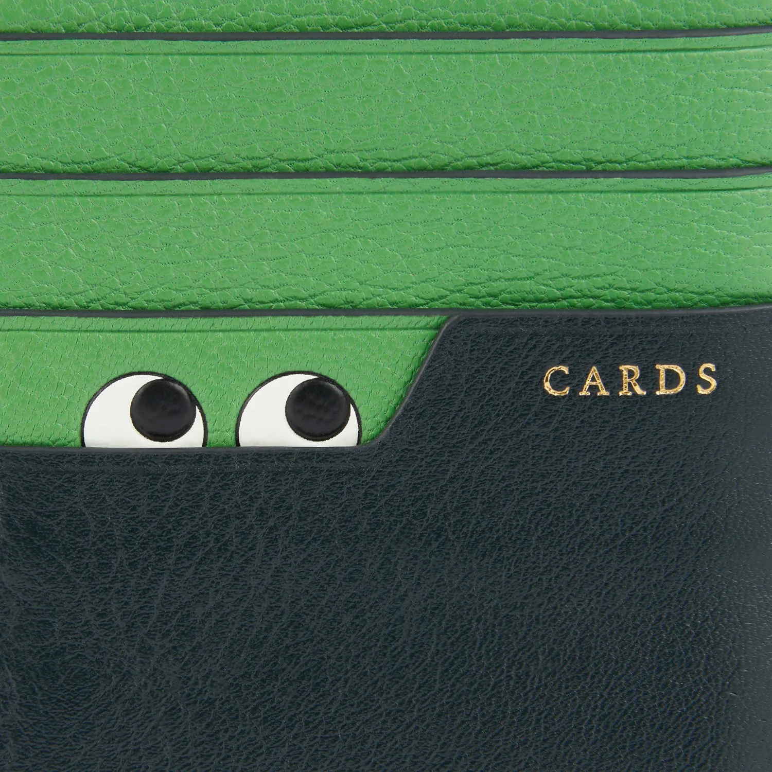 Peeping Eyes Zip Card Case